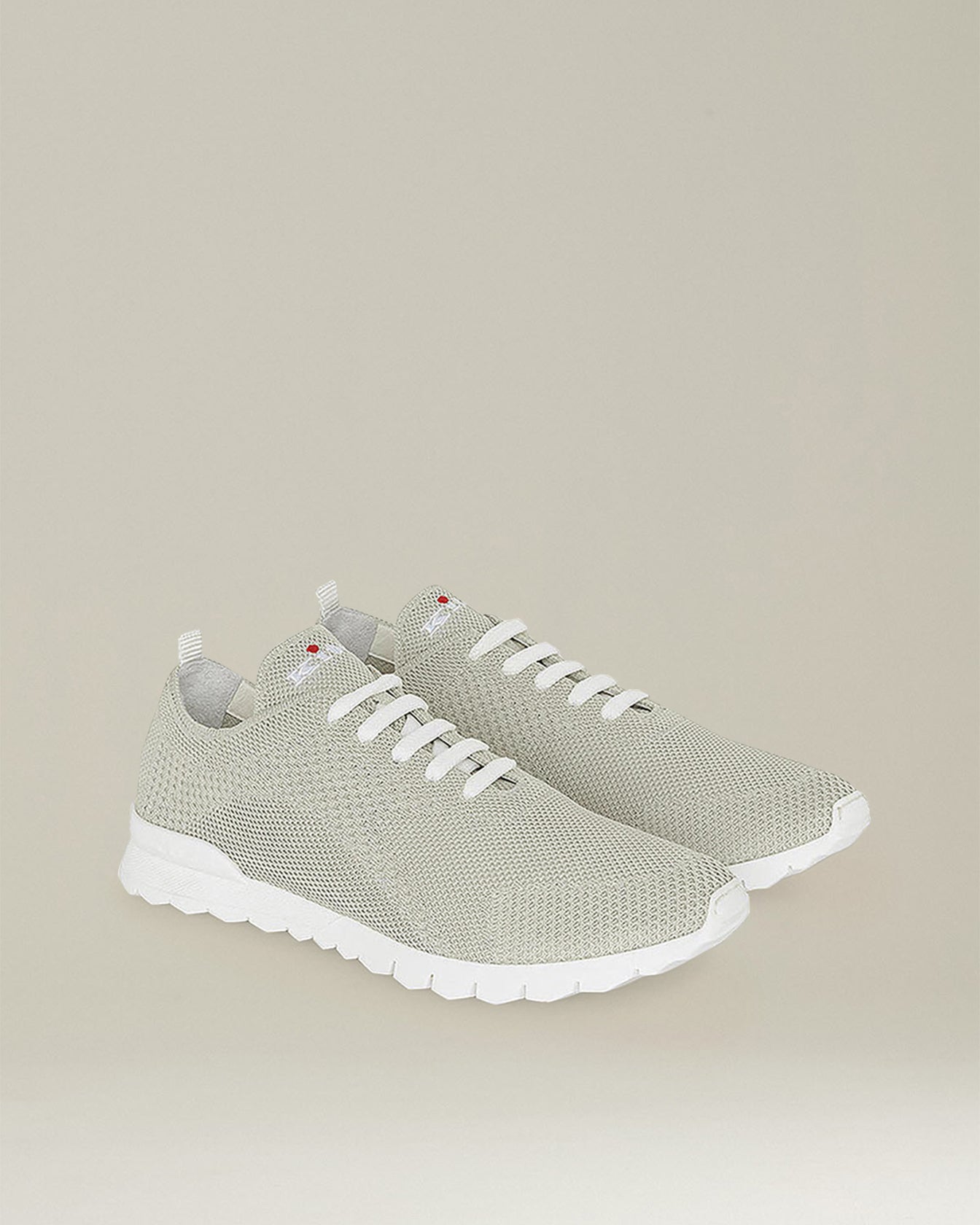 Kiton Mesh Fit Sneakers Baumwolle weiße Sohle