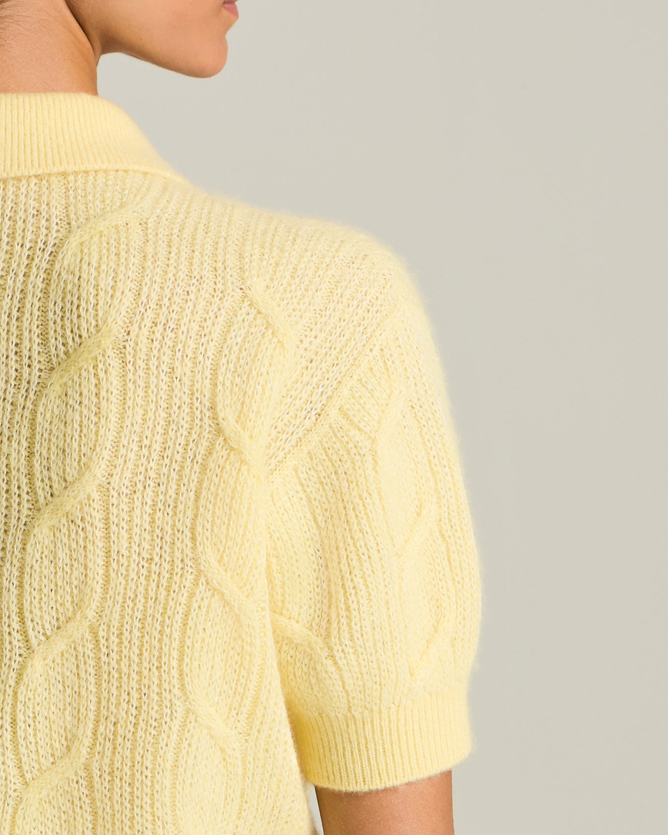 Kiton Strick-Polo Polohemd Damen Kaschmir Seide Gr.40 pastell