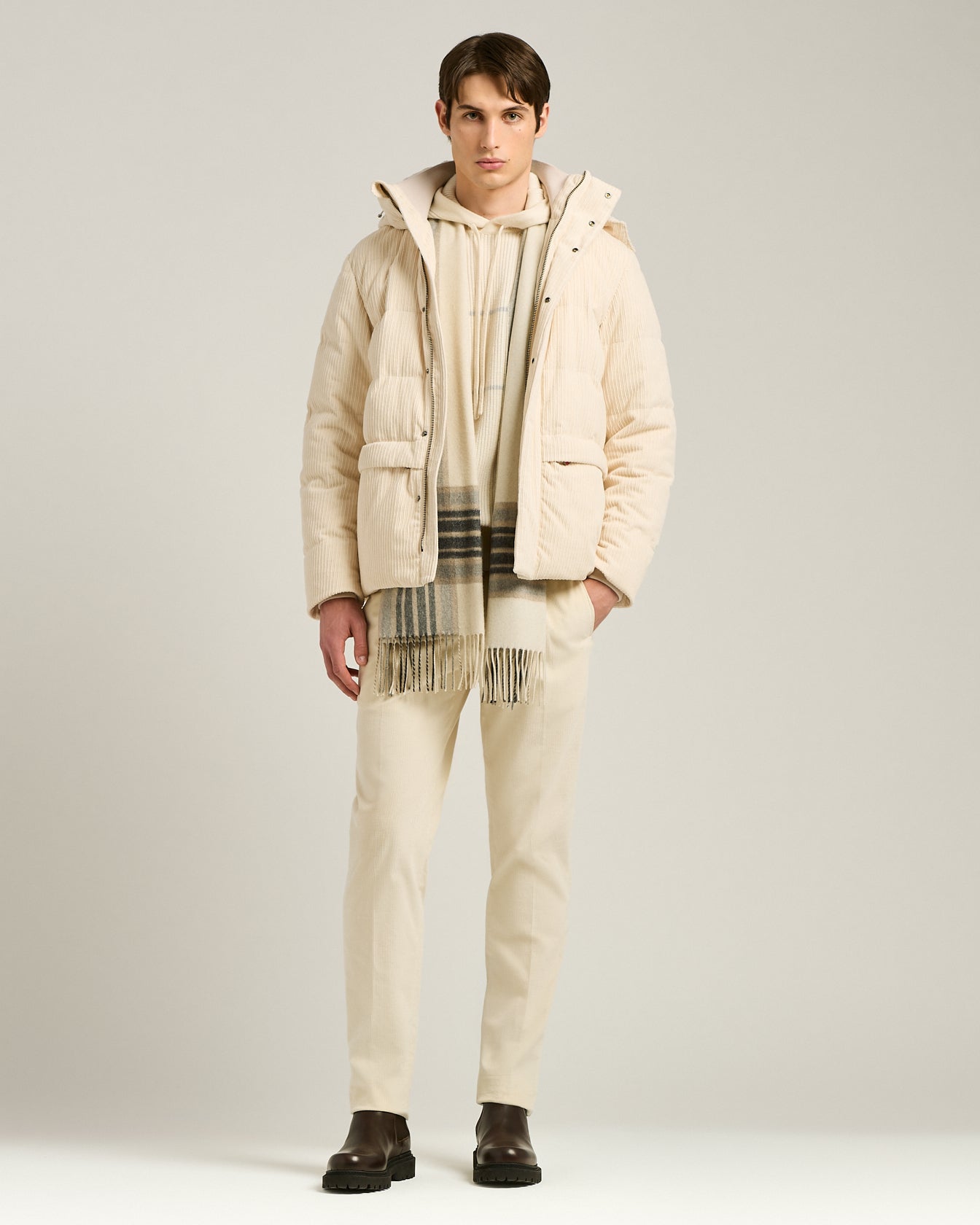 Kiton Trousers Feincord Hose Cord Elastikbund Gr.46-58