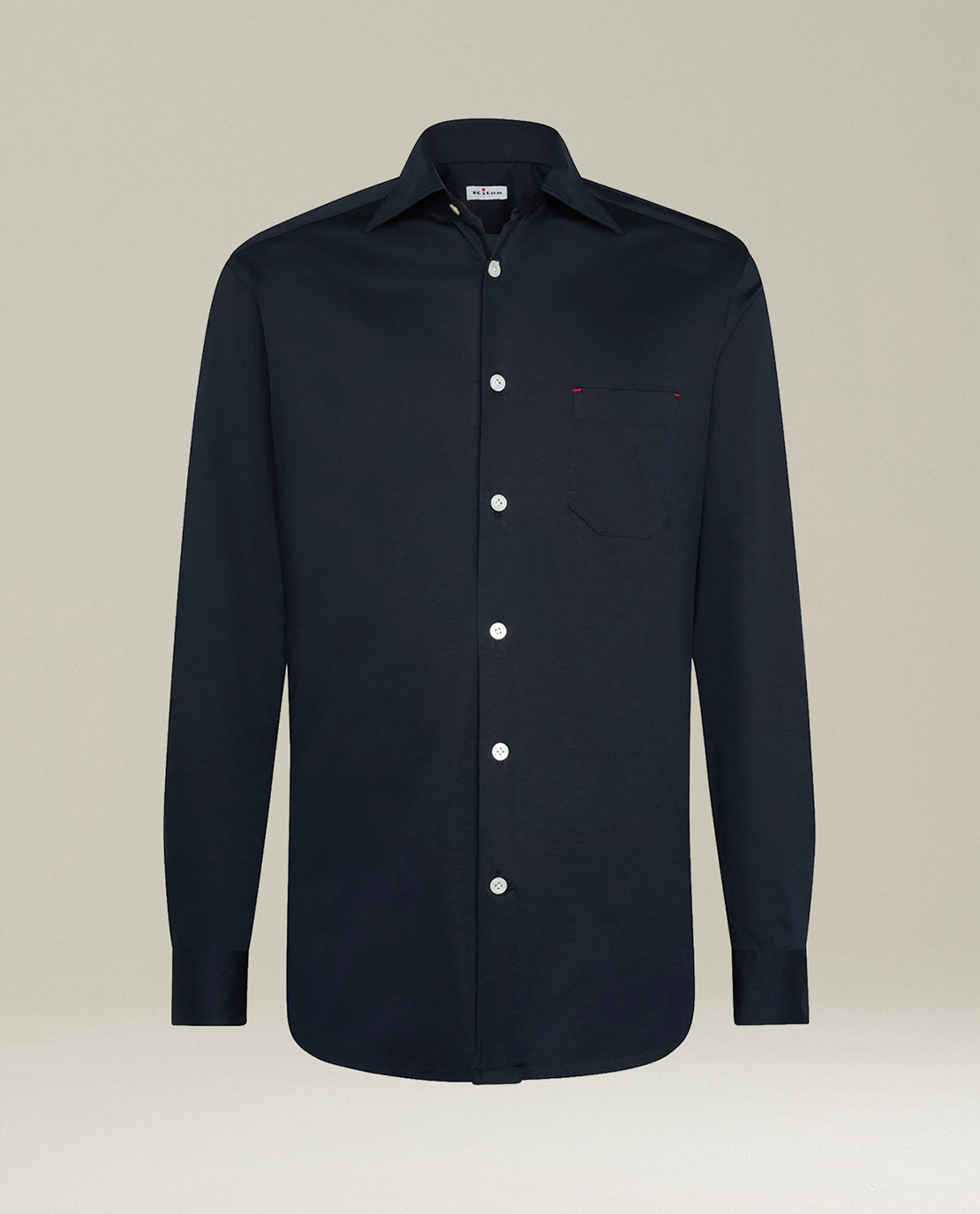 Kiton Shirts Nerano Hemd navy Baumwolle