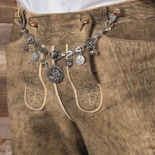 Alpenflüstern DAHEIM Charivari Anton HCH016 Kette antik-silber 36cm