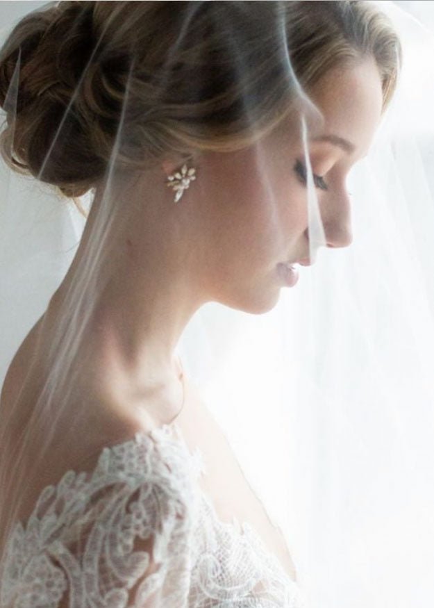 Elizabeth Bower Starlite Statement Ohrstecker Kristall Gold
