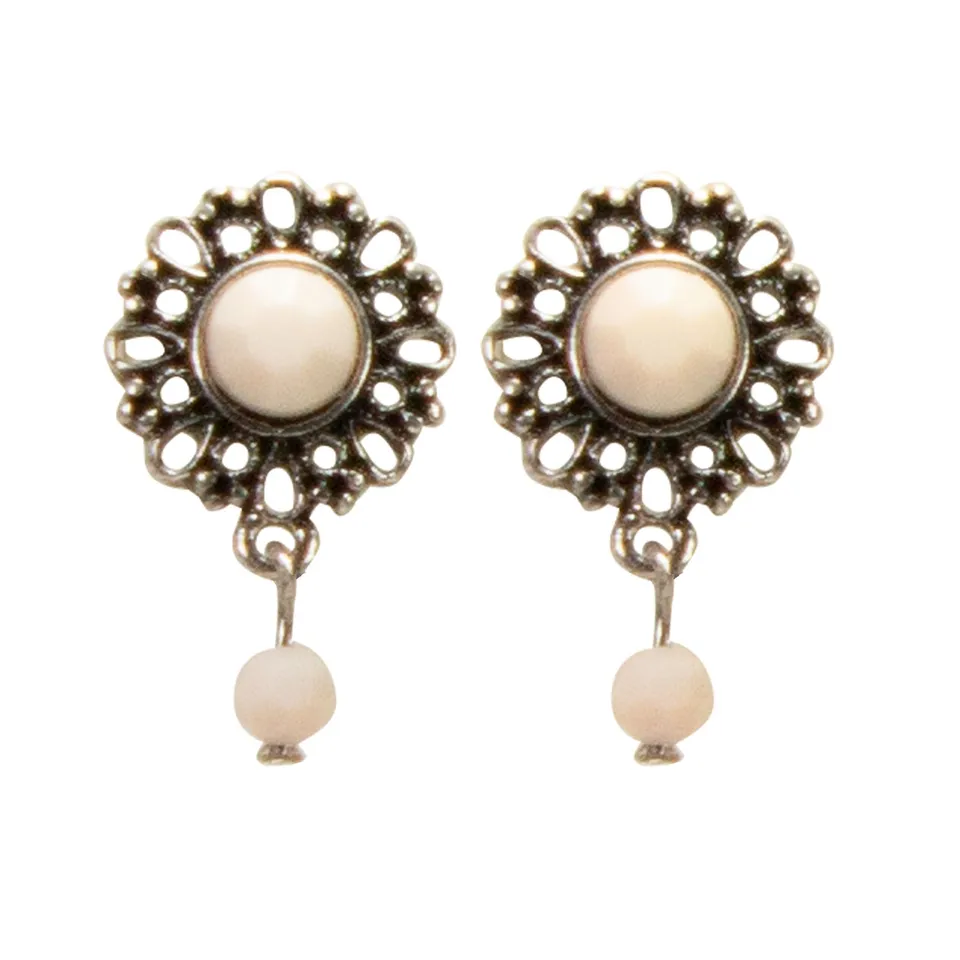 Alpenflüstern DAHEIM Helena DOR052 Ohrstecker apricot Perle