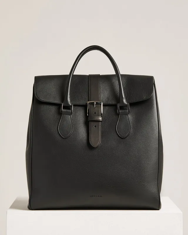 Kiton Bags Shopping Bag Kalbsleder schwarz TU Shopper