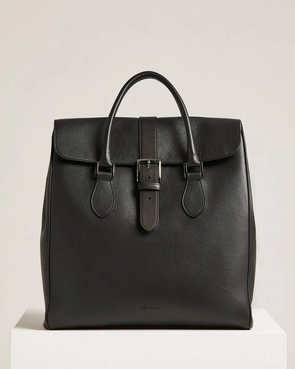 Kiton Bags Shopping Bag Kalbsleder schwarz TU Shopper