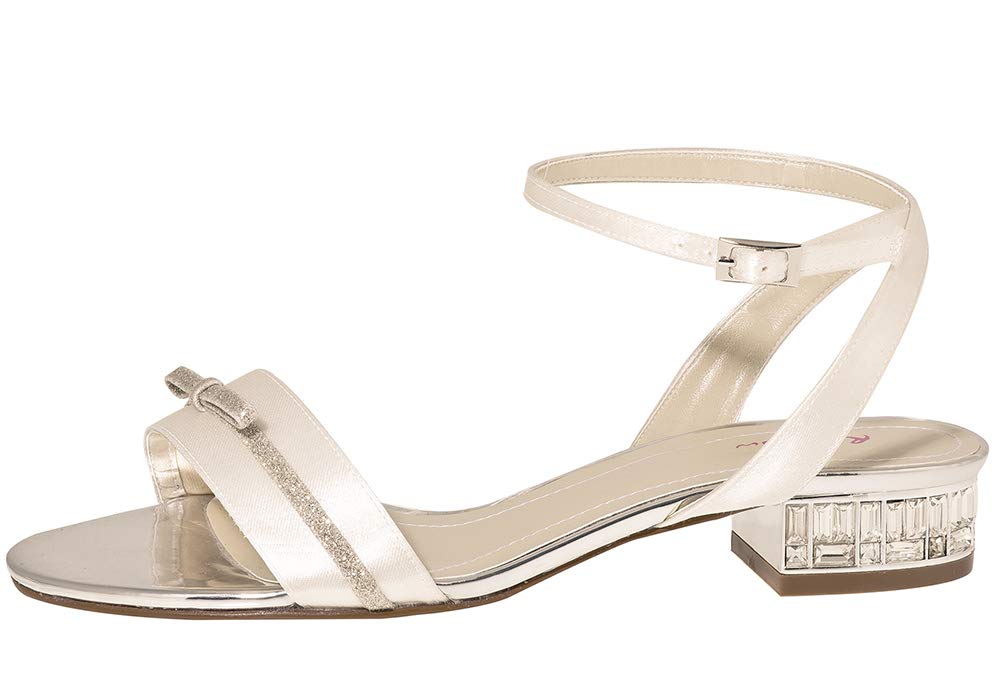 Rainbow Club Gail Sandaletten Brautschuhe ivory Satin Gr. 40