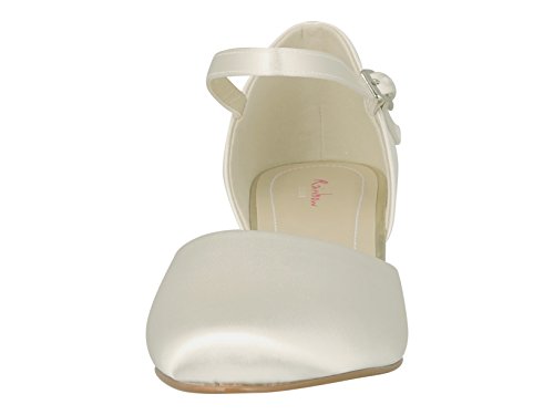 Rainbow Club Tracey Brautschuhe Ivory Satin Gr. 39,5 Block