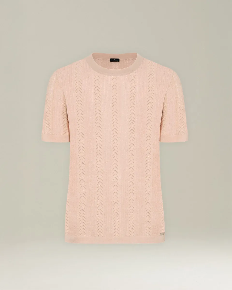 Kiton Knitwear Pullover Kaschmir Seide Kurzarm Gr. 40