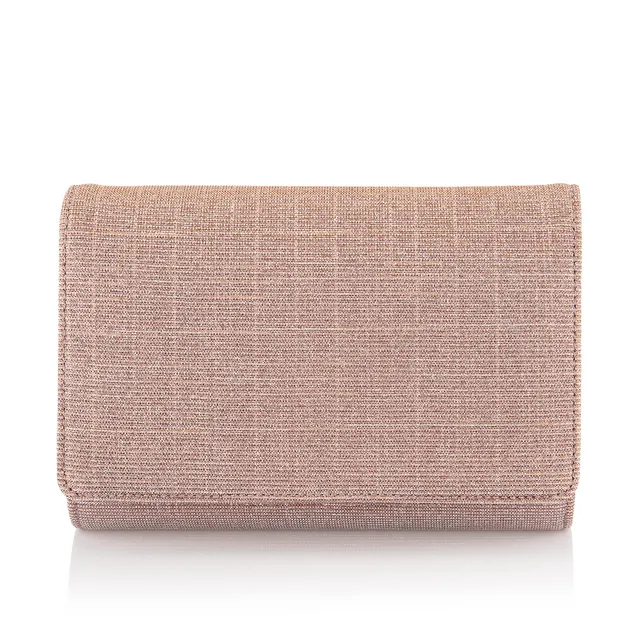 Rainbow Club Dafina Braut Clutch Rose Metallic mit Kette