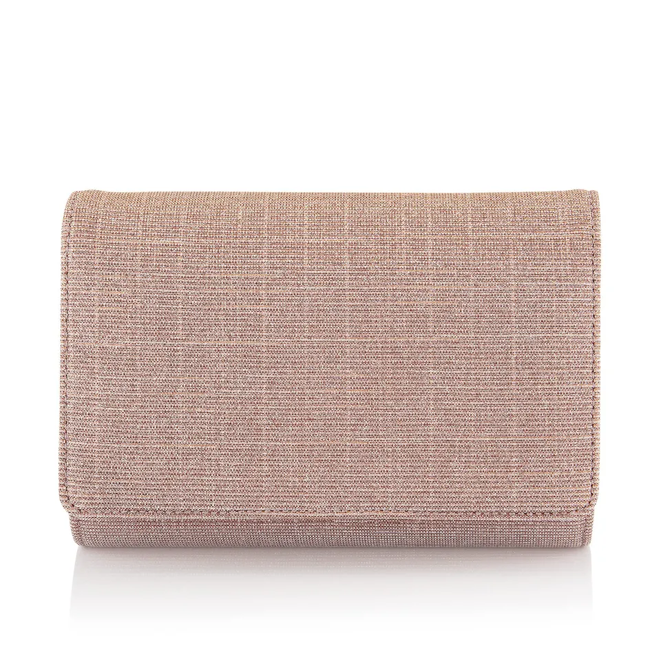 Rainbow Club Dafina Braut Clutch Rose Metallic mit Kette