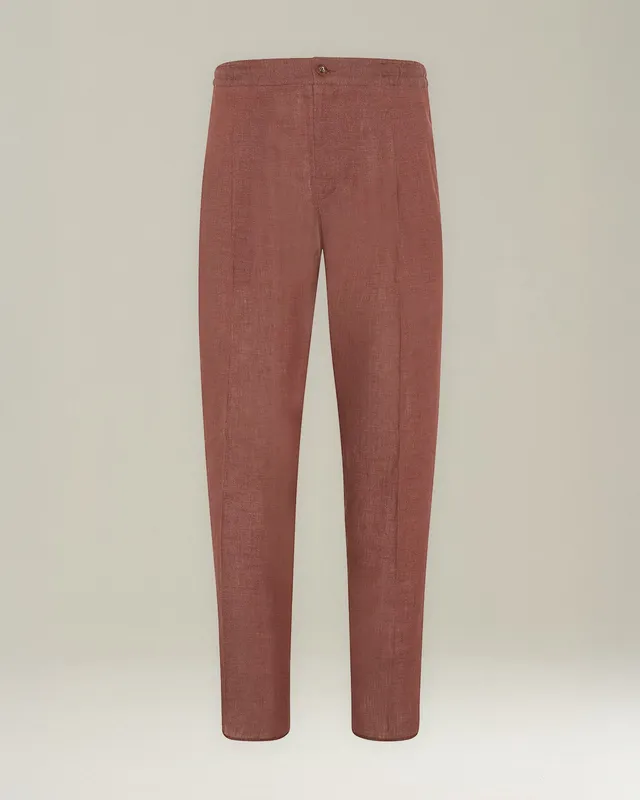 Kiton Comfort Linen Hose Leinenhose Größe 50