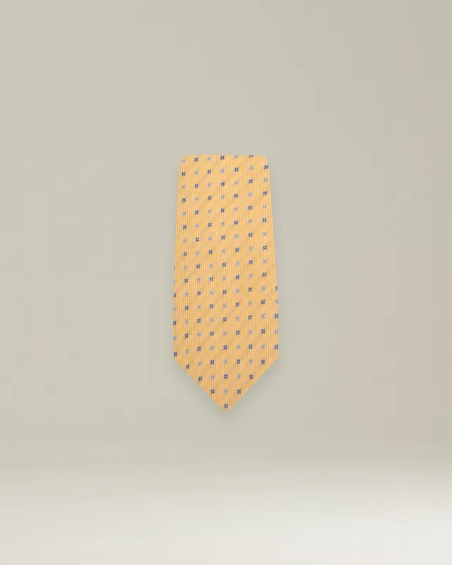 Kiton Cravatta Seiden Krawatte Micro-Blumen 8,5 cm