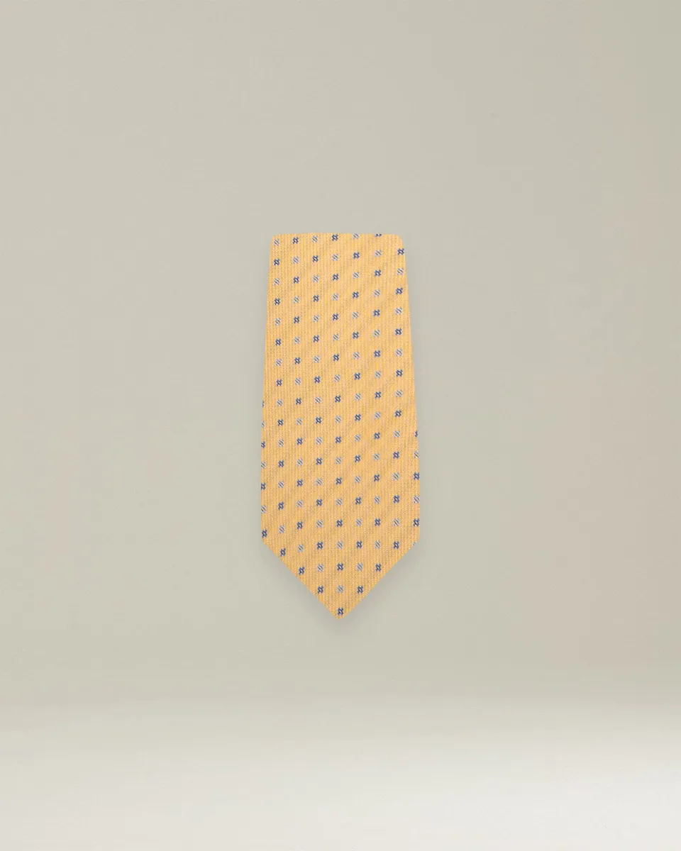 Kiton Cravatta Seiden Krawatte Micro-Blumen 8,5 cm
