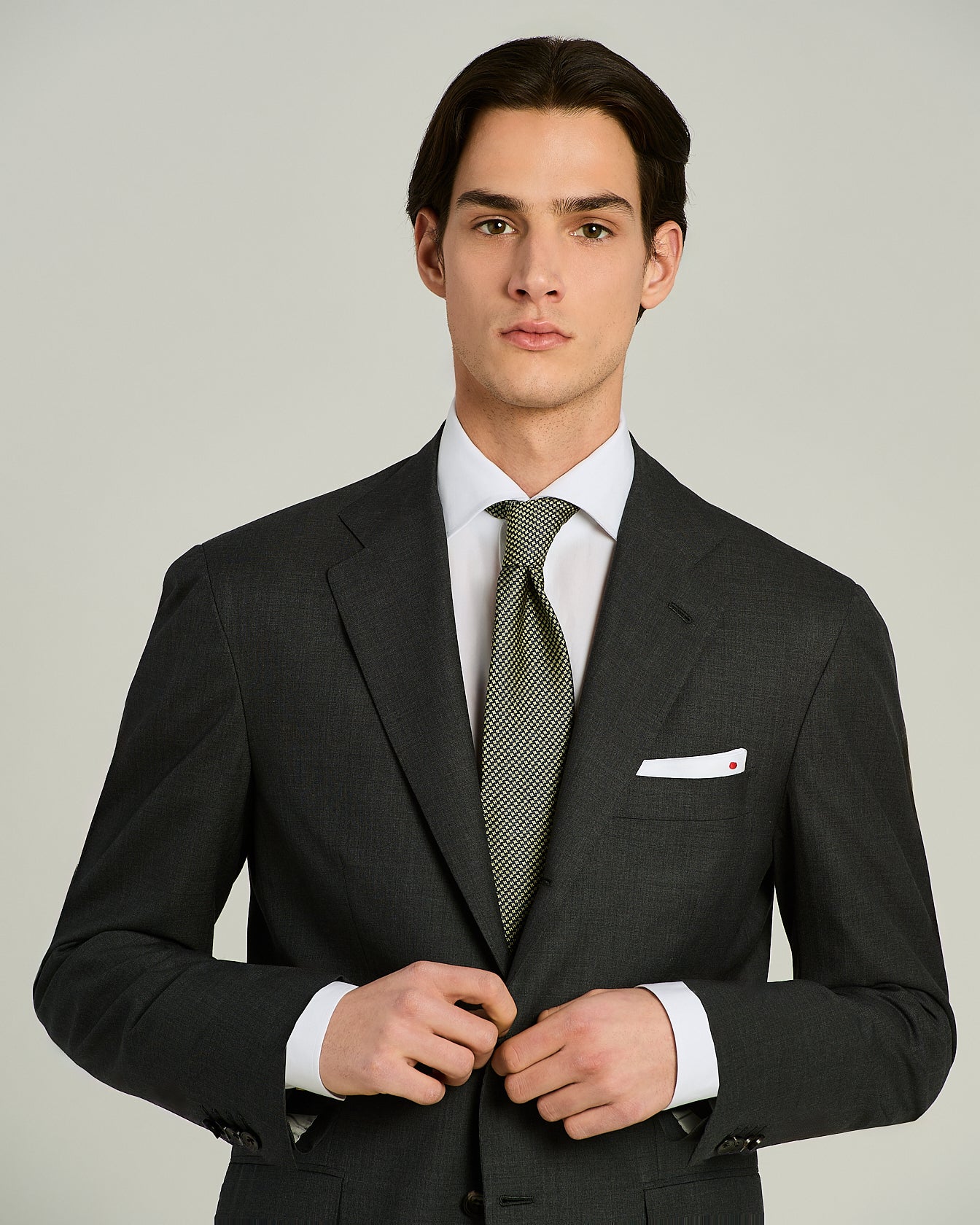 Kiton Patterned Silk Tie Seidenkrawatte TU gemustert