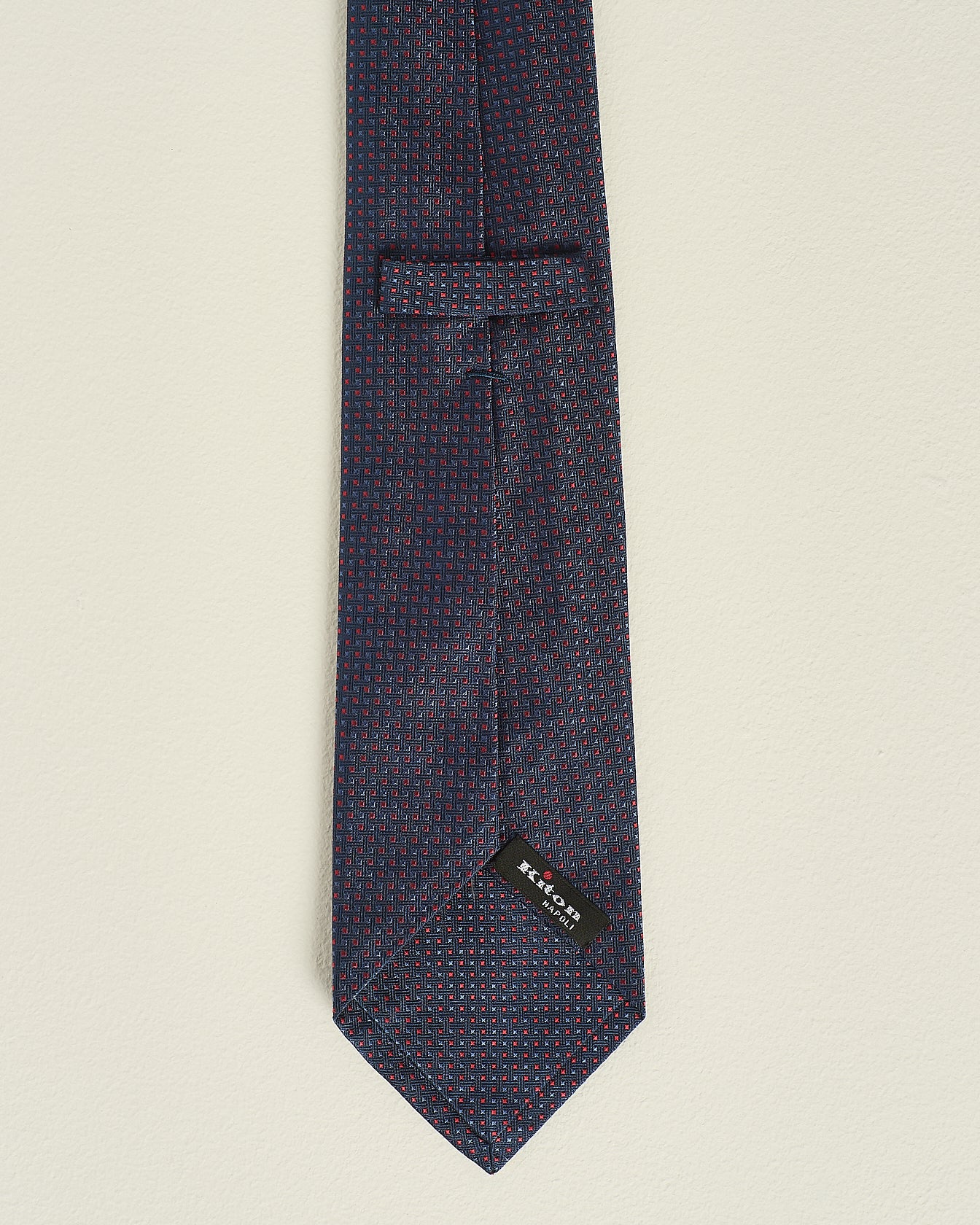 Kiton gemusterte Seidenkrawatte 148 x 8,5 cm TU