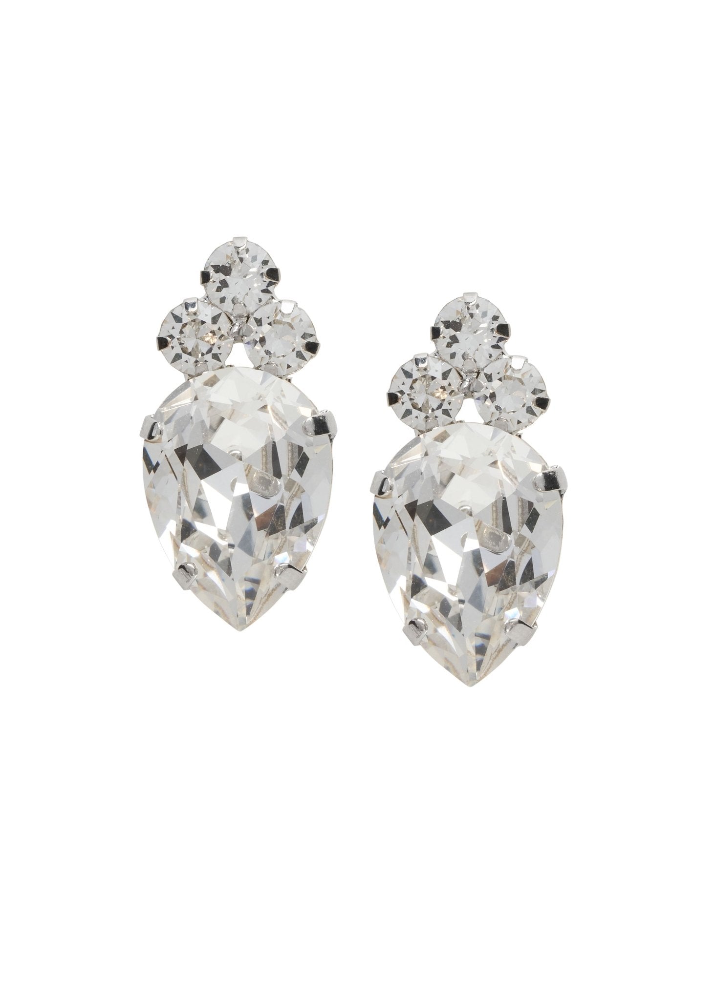 Elizabeth Bower Classic Triplet Braut Ohrstecker Gold
