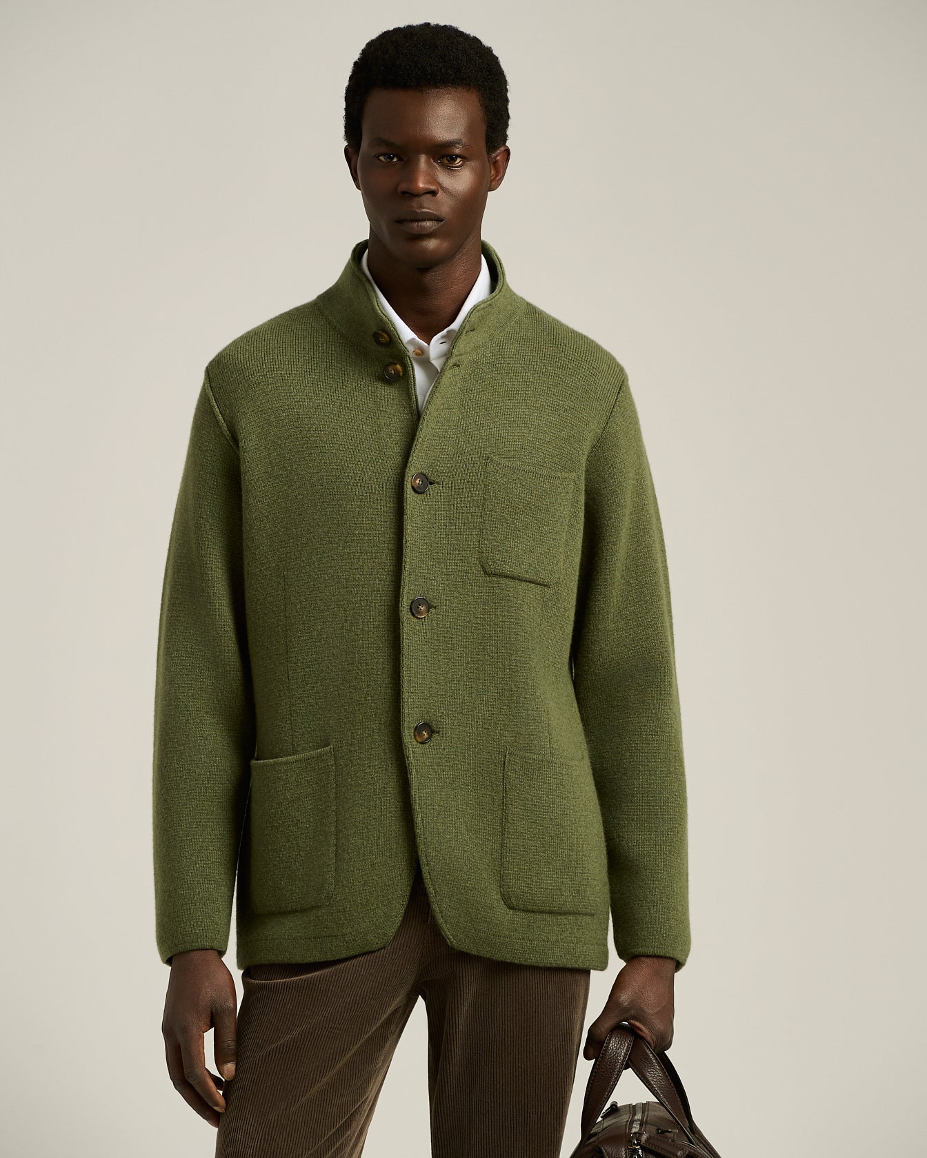 Kiton Casual Jacke Kaschmir Grün Größe M