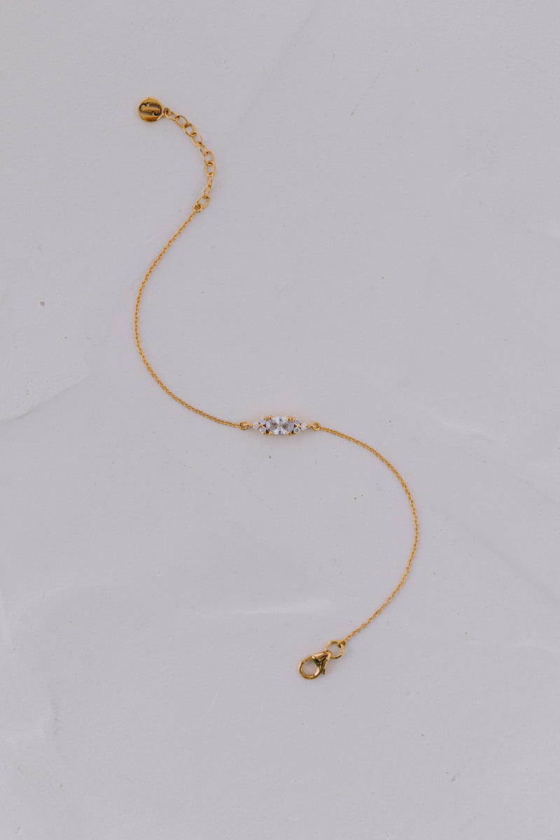 Juvelan Dazzling Beauty Kristall Armband Silber 15 cm