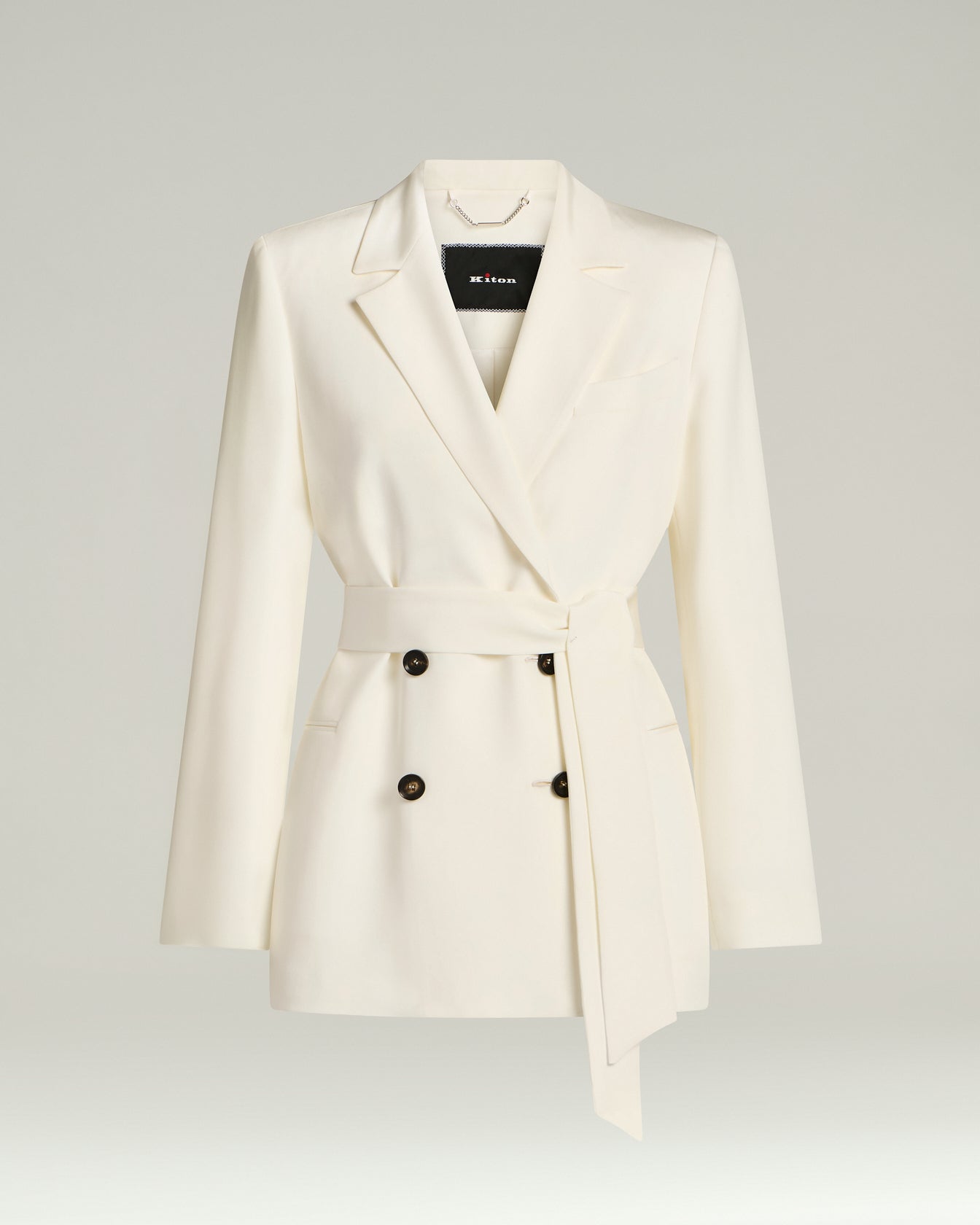 Kiton Jackets Silk Satin Blazer Seide doppelreihig