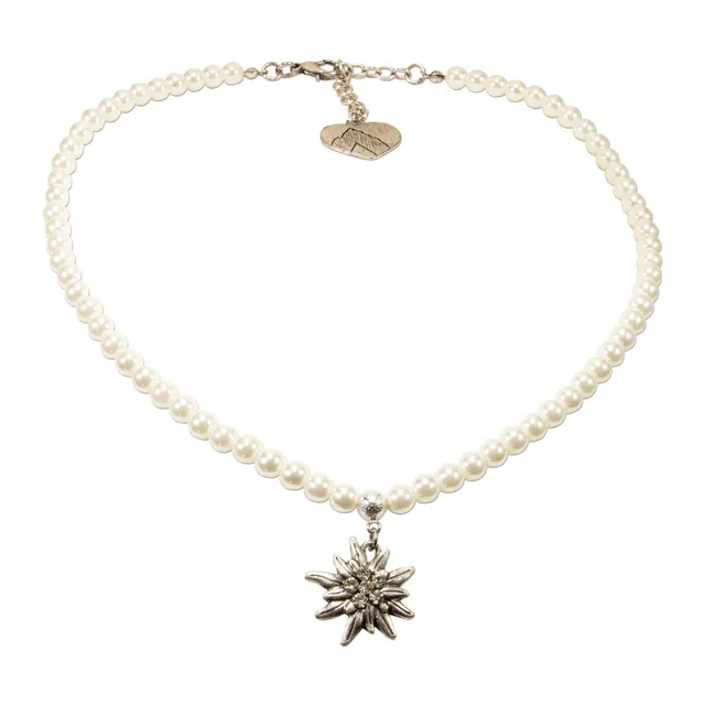 Alpenflüstern DAHEIM DHK237 Perlenkette creme-weiß