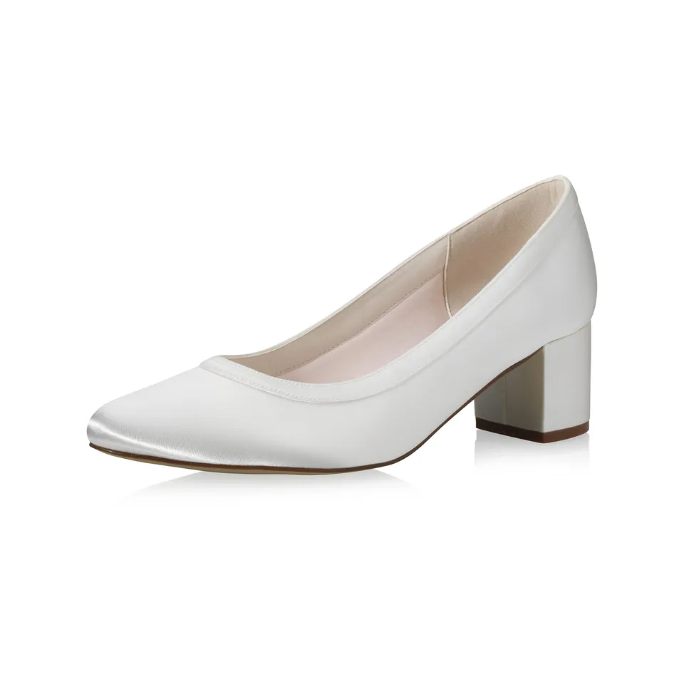 Rainbow Club Essentials Wendie Pumps Ivory 5cm Blockabsatz