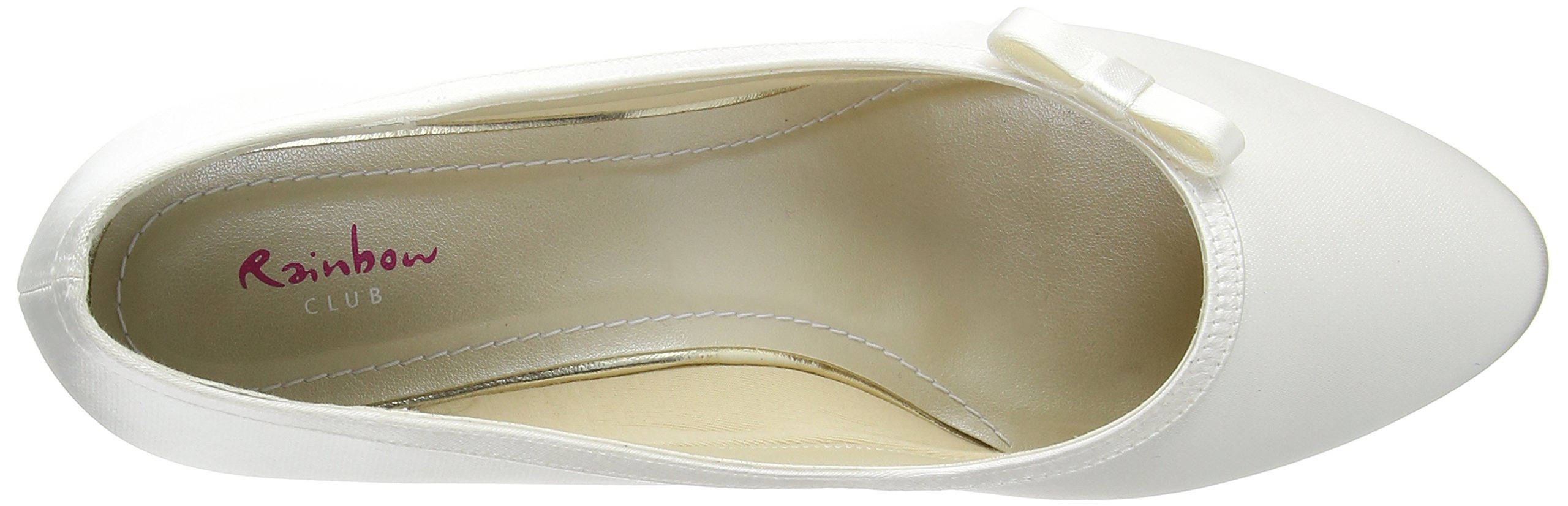 Rainbow Club Timeless Josephine Pumps Ivory Satin 5cm Absatz