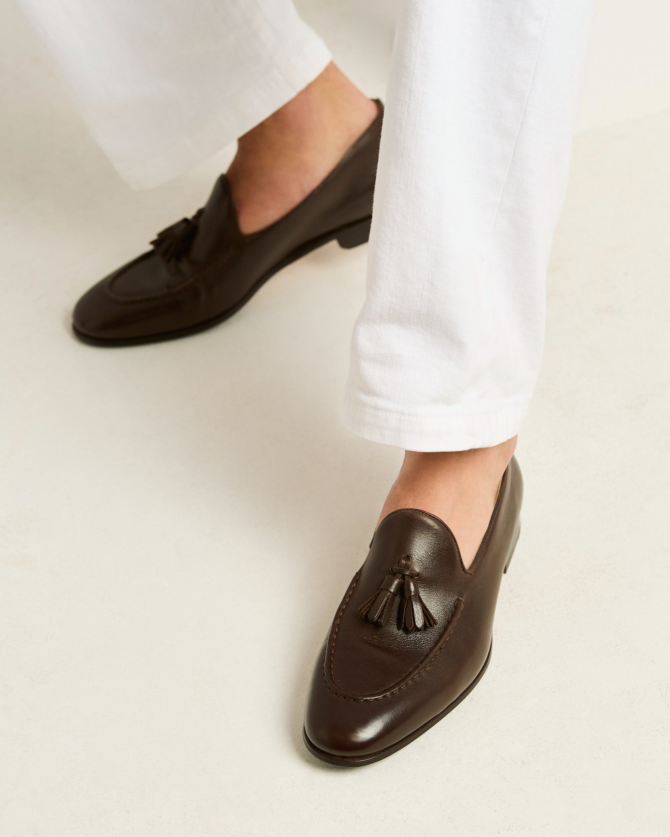 Kiton Tassel Loafer Kalbsleder Dunkelbraun Herren