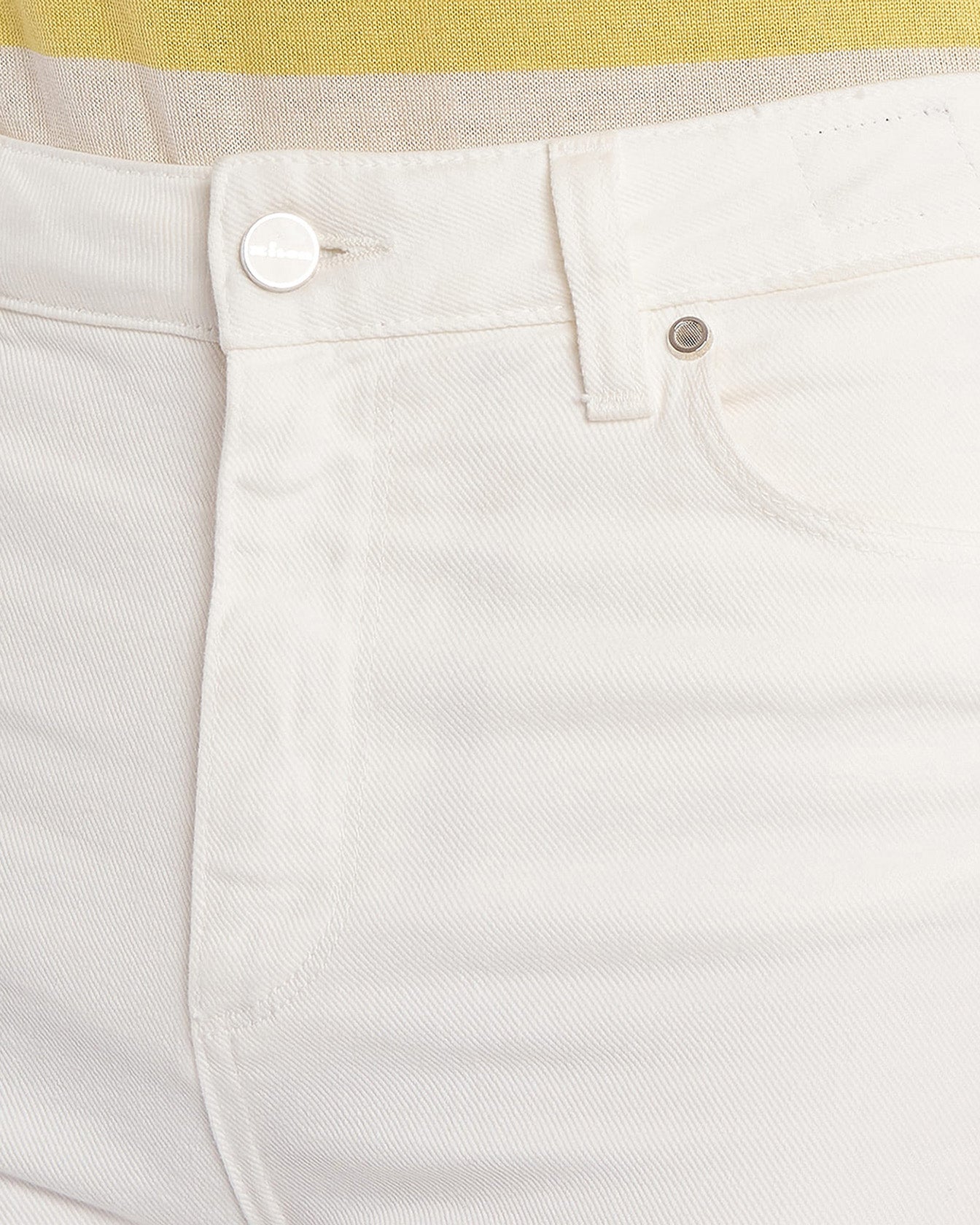 Kiton Trousers 5-Pocket Slim Jeans Baumwolle Weiß