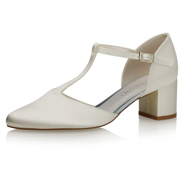 Rainbow Club Timeless Rosita Pumps Ivory Blockabsatz 5cm