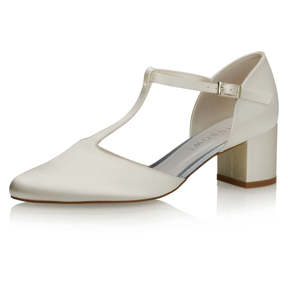 Rainbow Club Timeless Rosita Pumps Ivory Blockabsatz 5cm