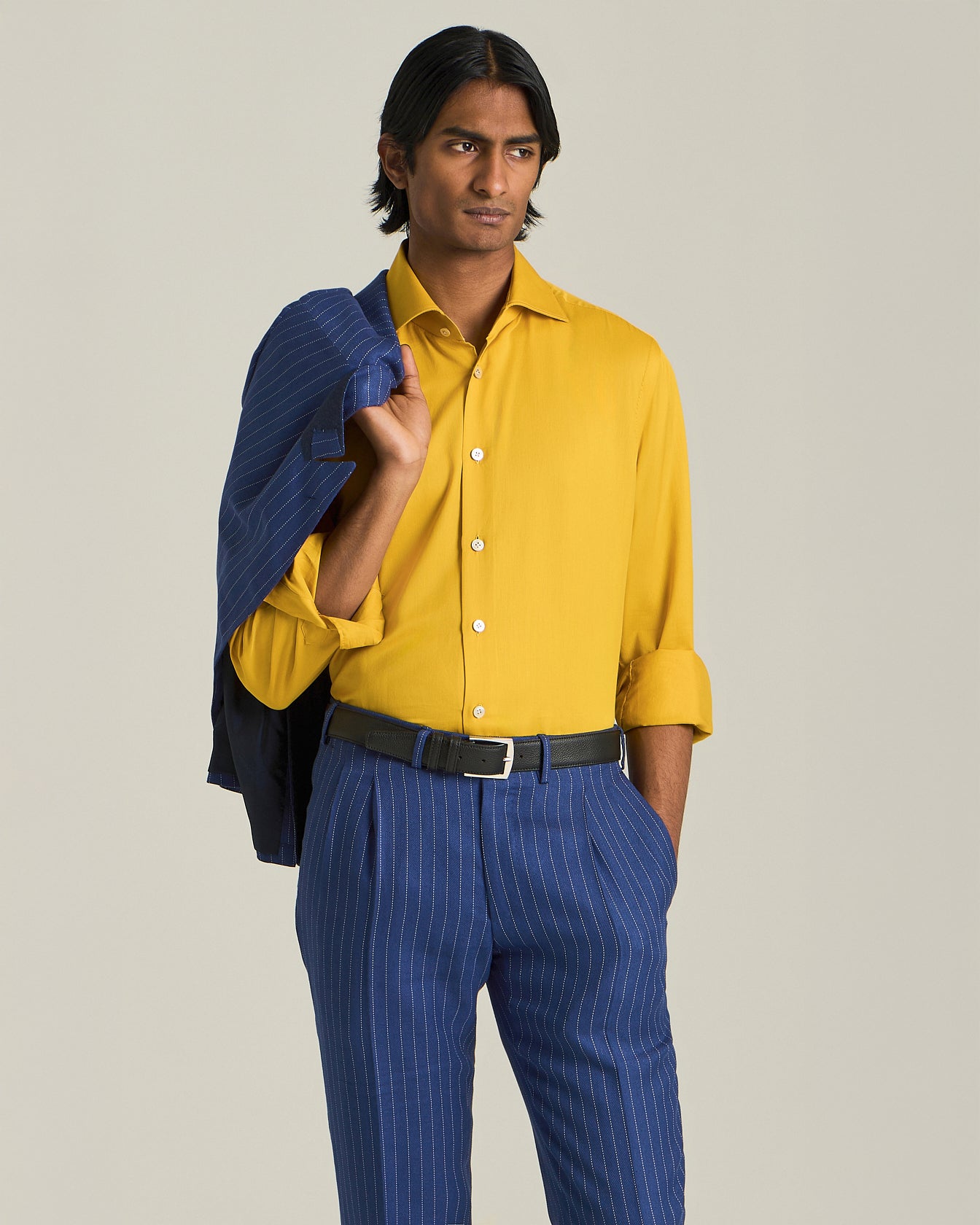 Kiton Glamour Cotton Silk Hemd Baumwolle Seide Perlmutt