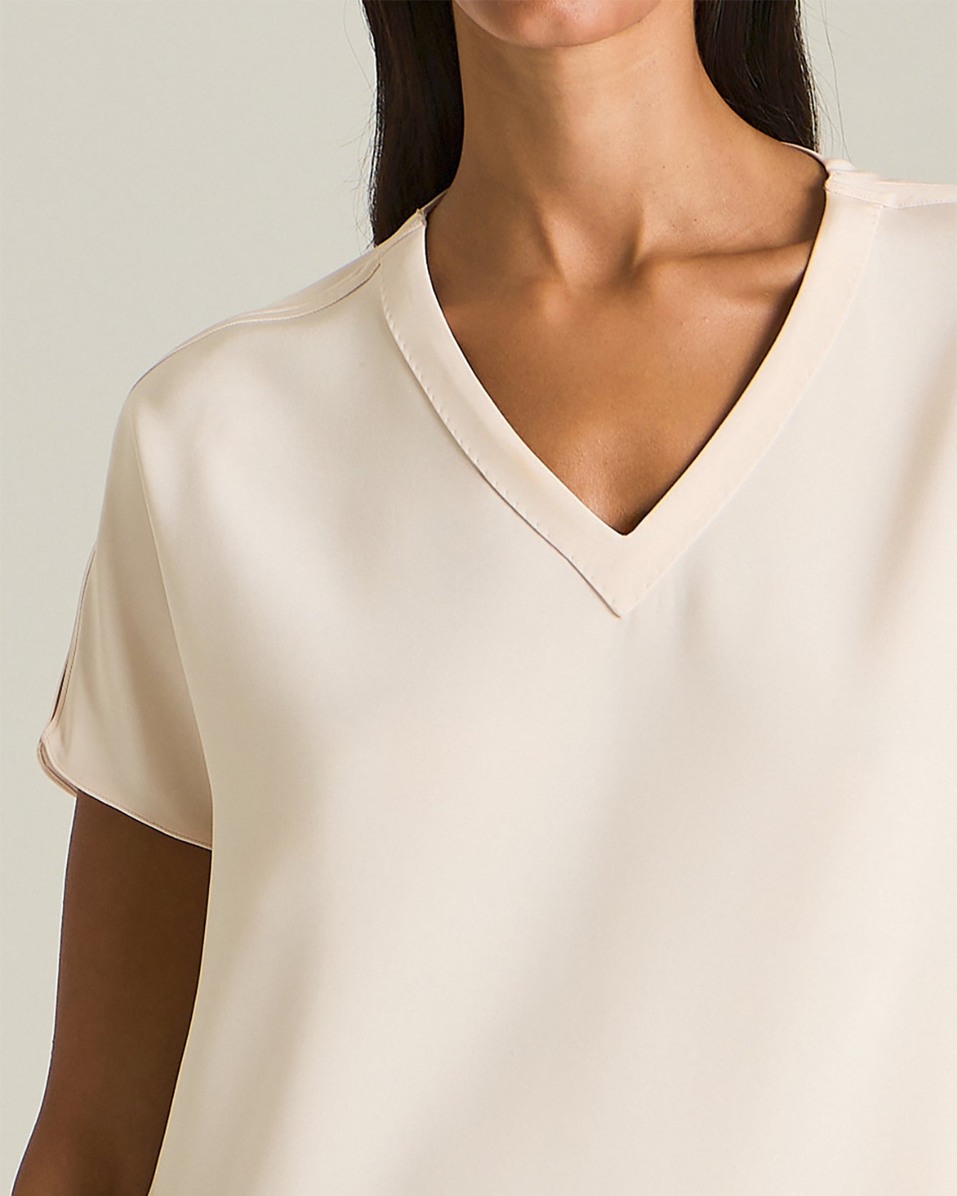 Kiton T-Shirt Seide Damen sartoriale mit Schlitzen