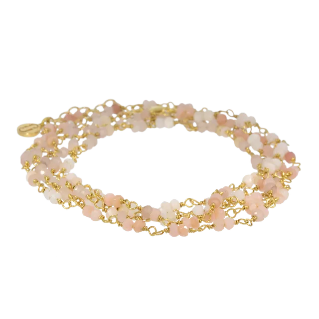 Juvelan Pink Chameleon Wickelarmband Gold 88 cm