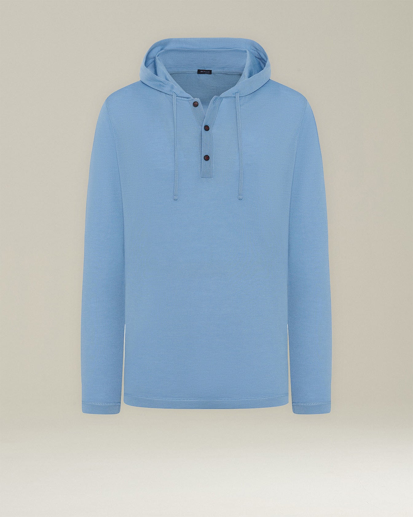 Kiton Knitwear Kapuzen Top Kaschmir Seide Knopfleiste