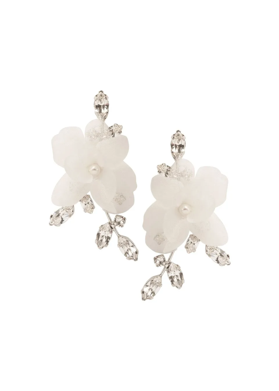 Elizabeth Bower Crystalla Flutter Ohrstecker Rhodium