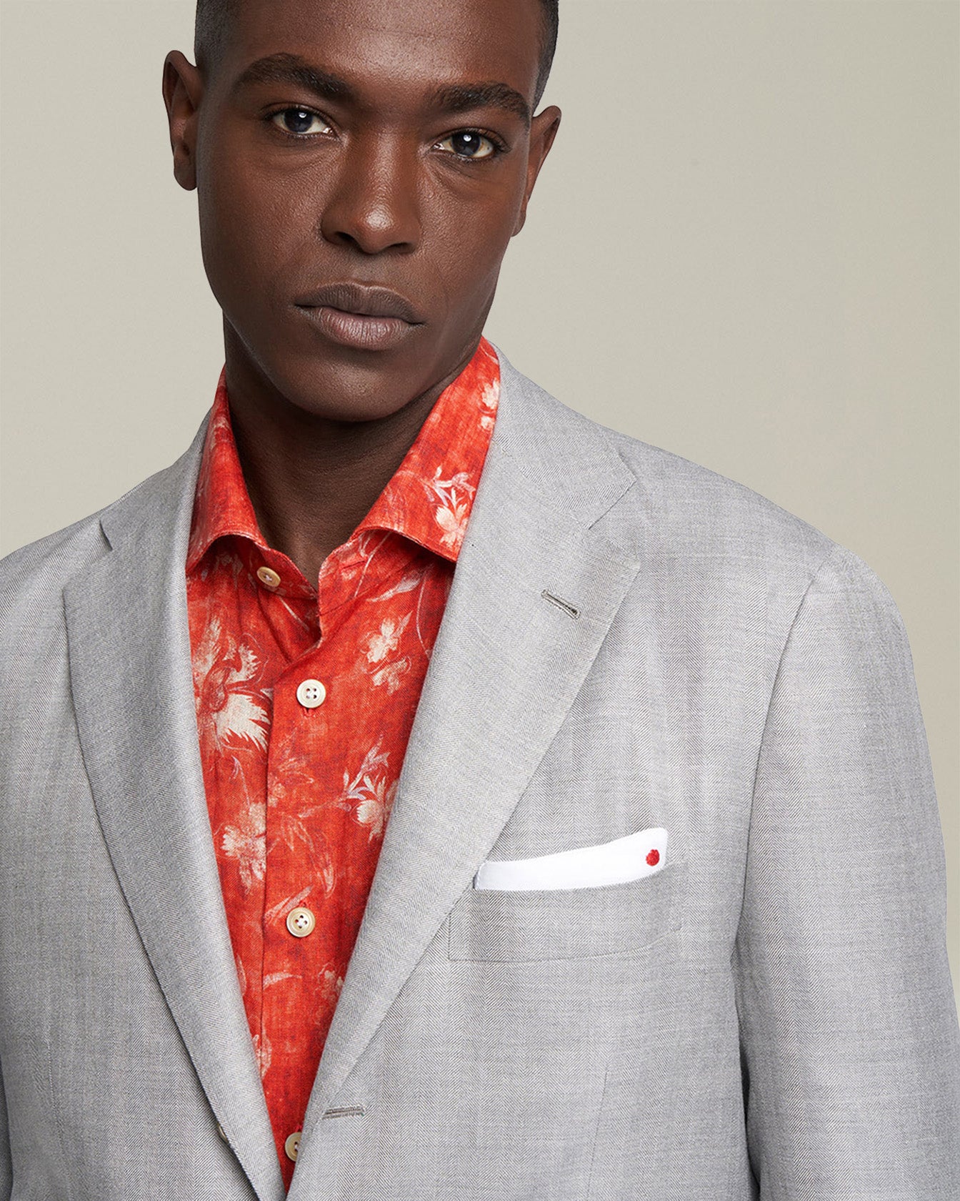 Kiton Abito Cashmere Anzug Grau Cashmere Wolle Seide