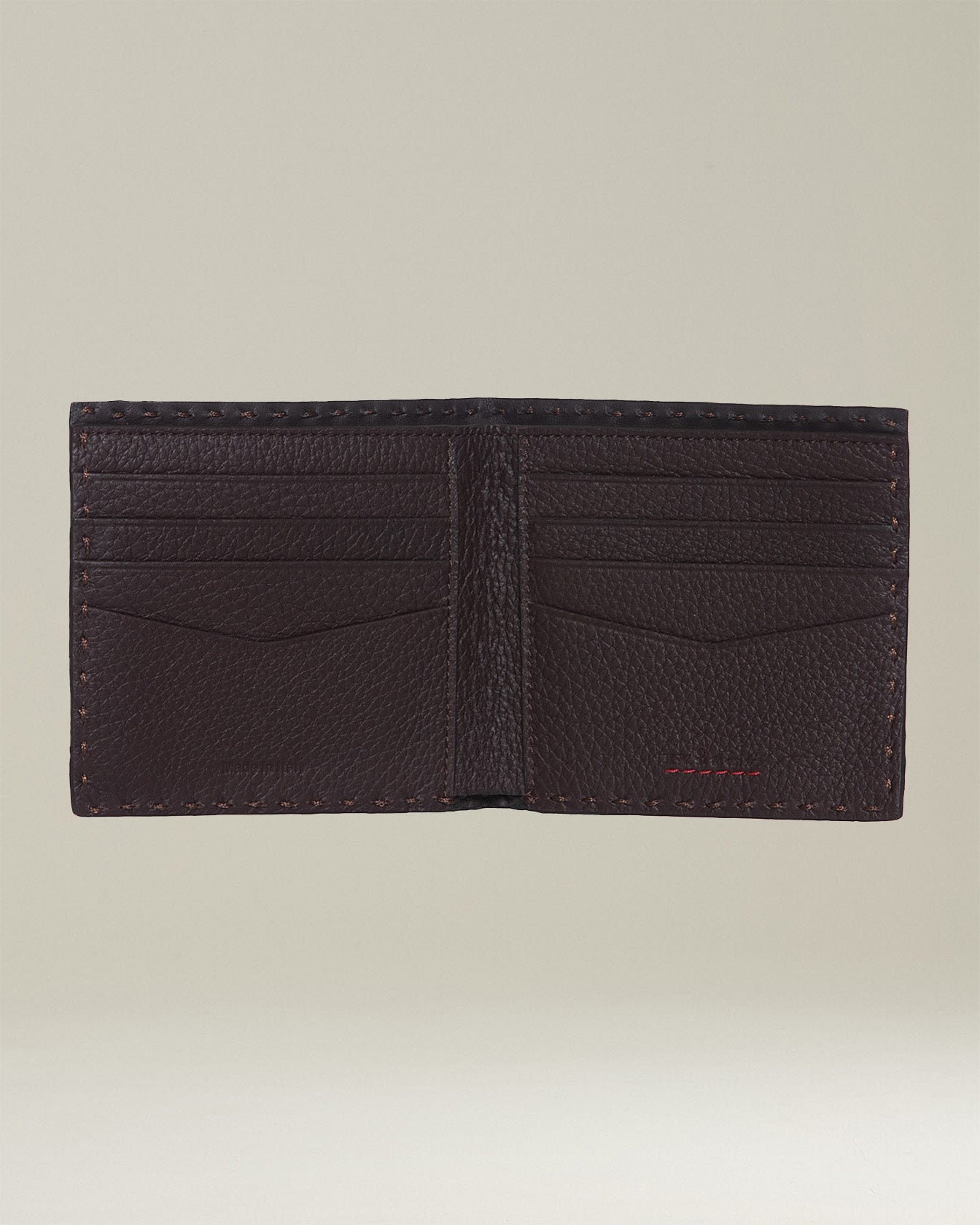 Kiton Bags Wallet Hirschleder Geldbörse dunkelbraun TU
