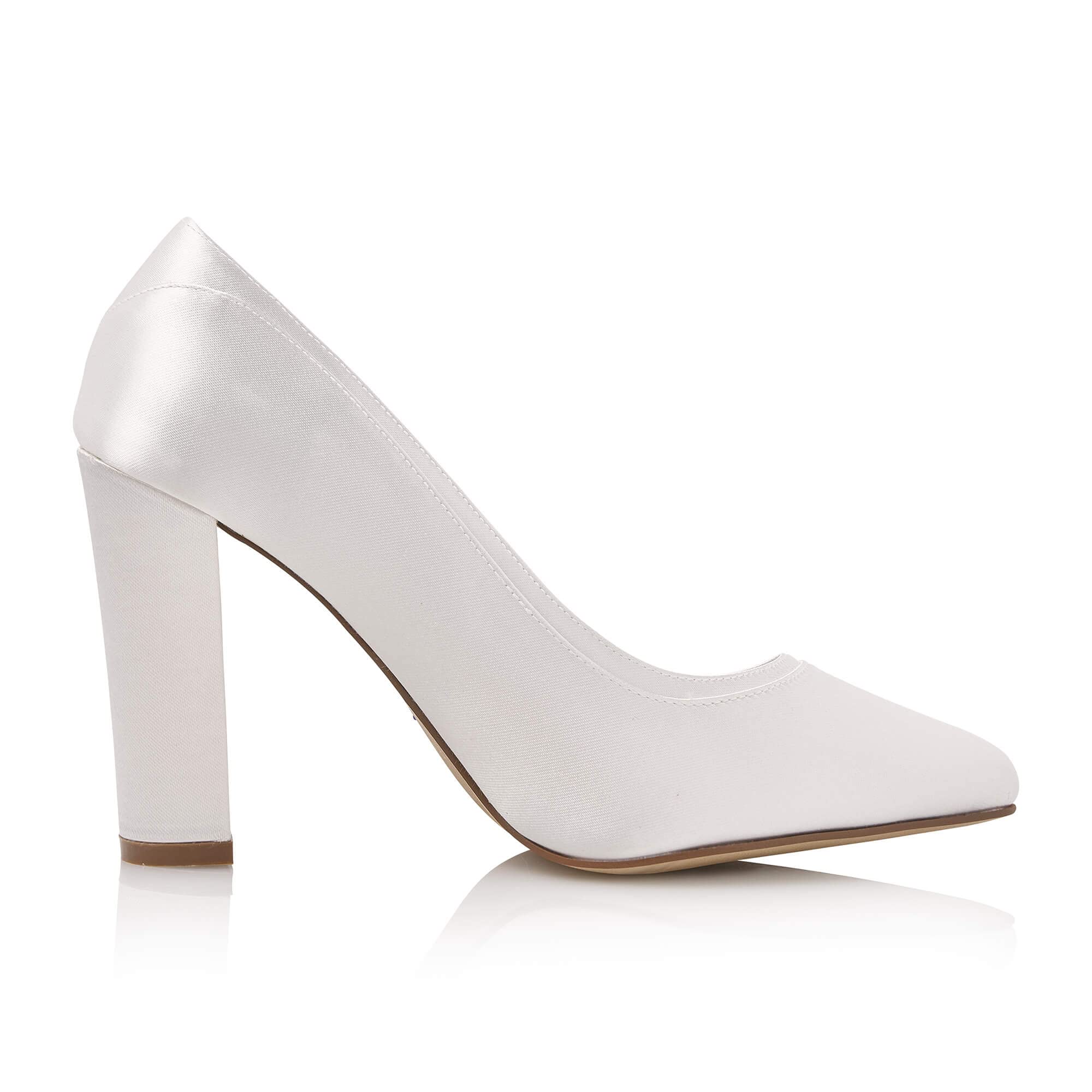 Rainbow Club Wide Fit Range Gladys Pumpe Ivory 9 cm Wide Fit