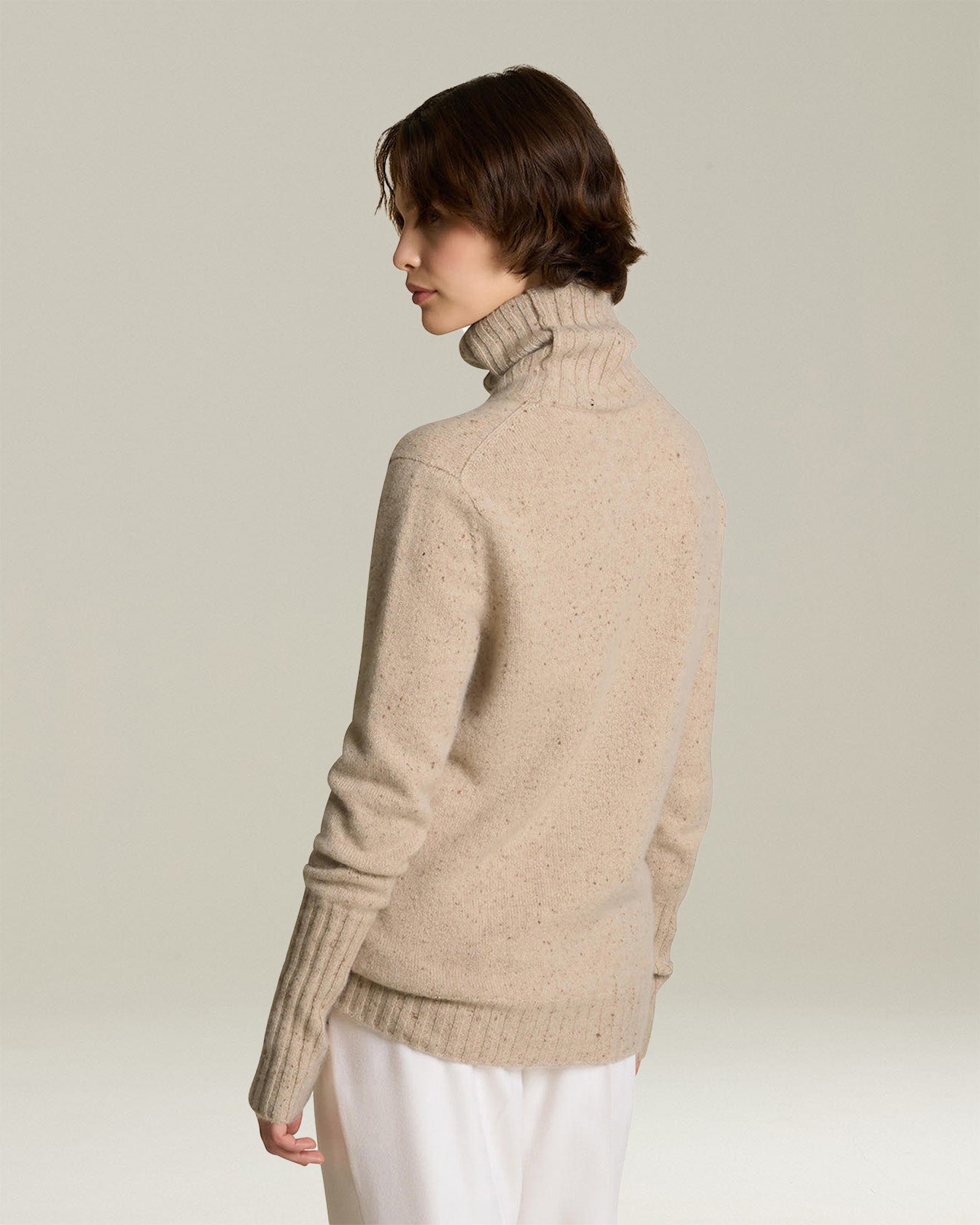 Kiton Knitwear Rollkragenpullover Kaschmir Donegal