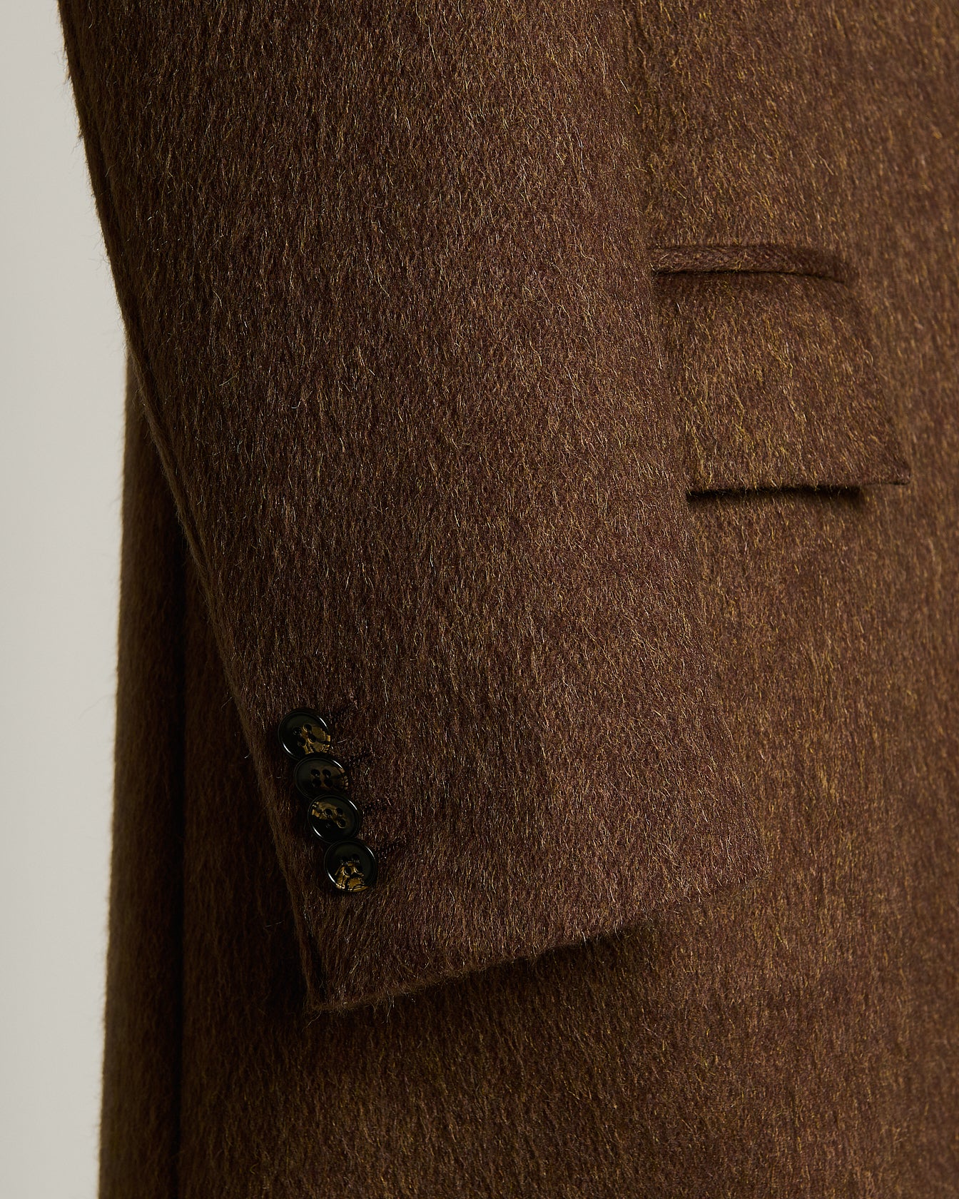Kiton Outerwear Cashmere-Mohair Overcoat Mantel beige