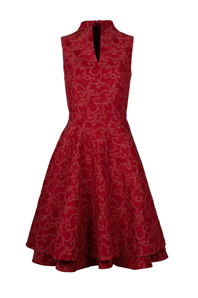 Rettl Jacky Dirndl Rankenseide rot Damen