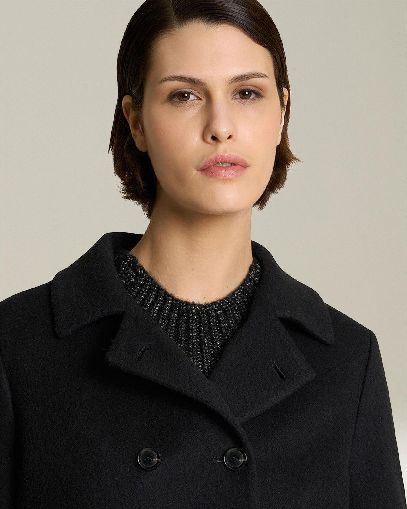 Kiton Caban Jacke Kaschmir Damen Zweireiher Box