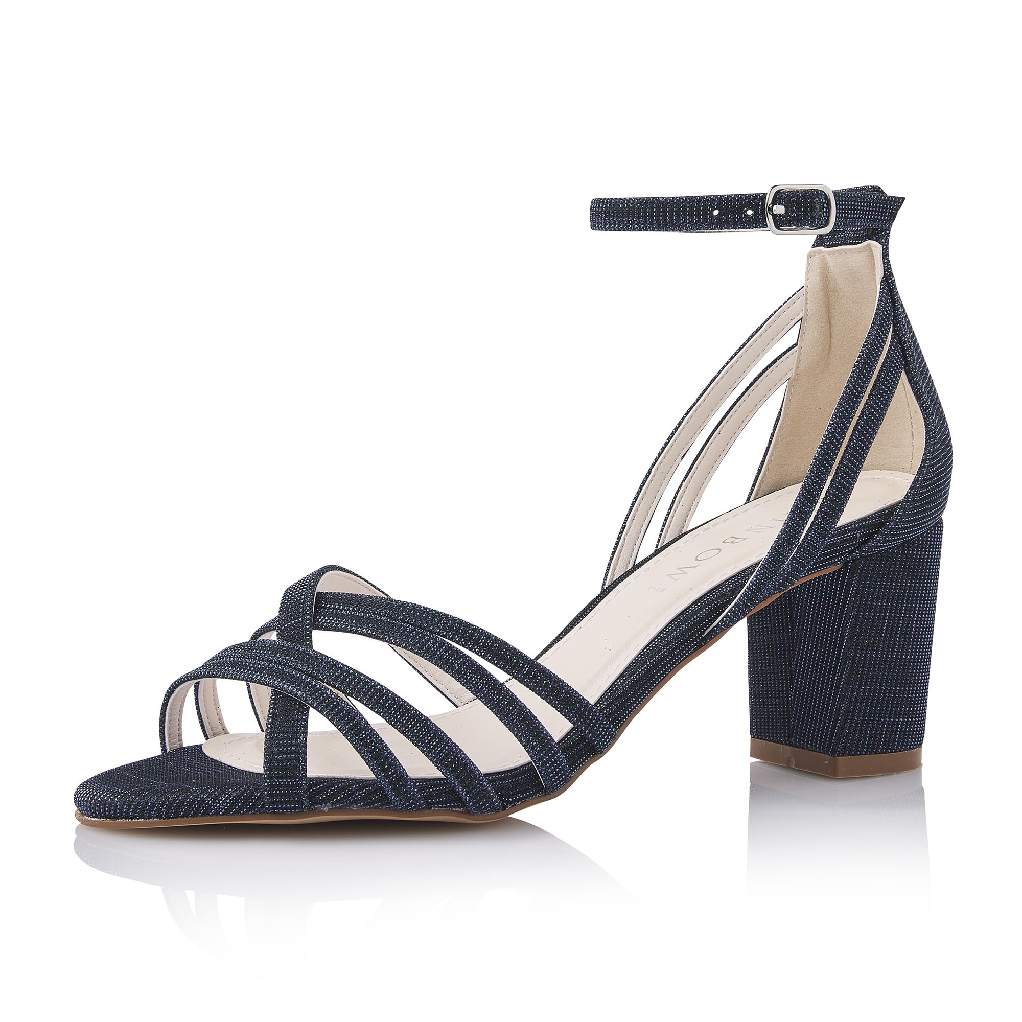 Rainbow Club Jayne Navy Sandalette Metallic 6,5 cm Absatz