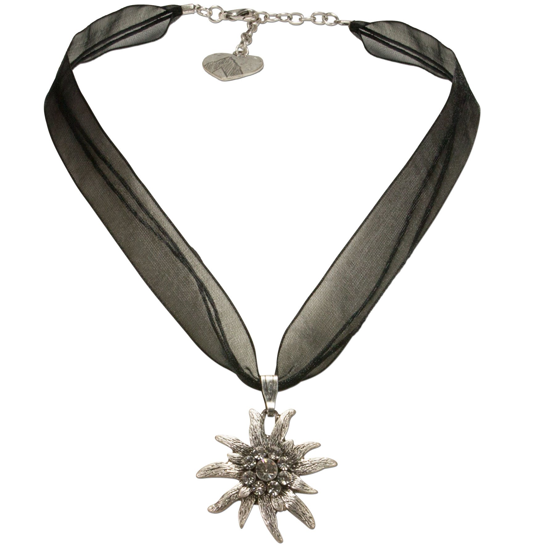 Alpenflüstern DAHEIM DHK079 Trachtenkette Dirndlkette schwarz