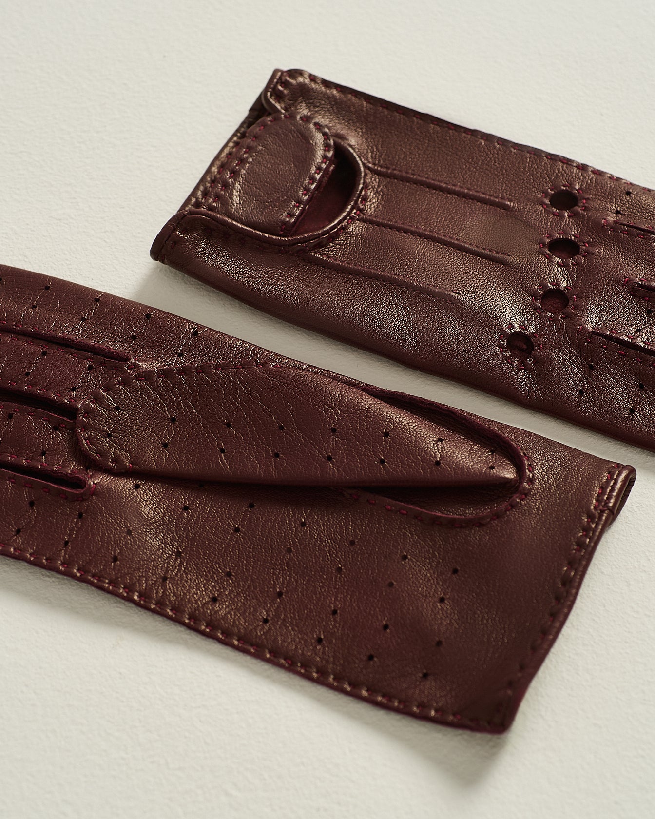 Kiton Handschuhe bordeaux Lamm Nappa Gr.8