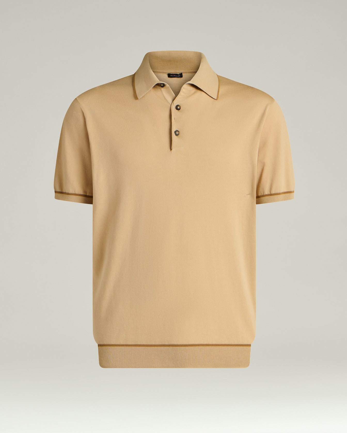 Kiton Polo Baumwolle Kurzarm Rope Brick Größe L