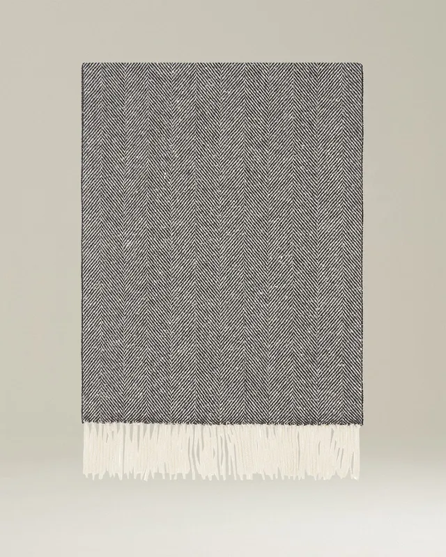 Kiton Scarves Cashmere Herringbone Schal Kaschmir Fischgrät