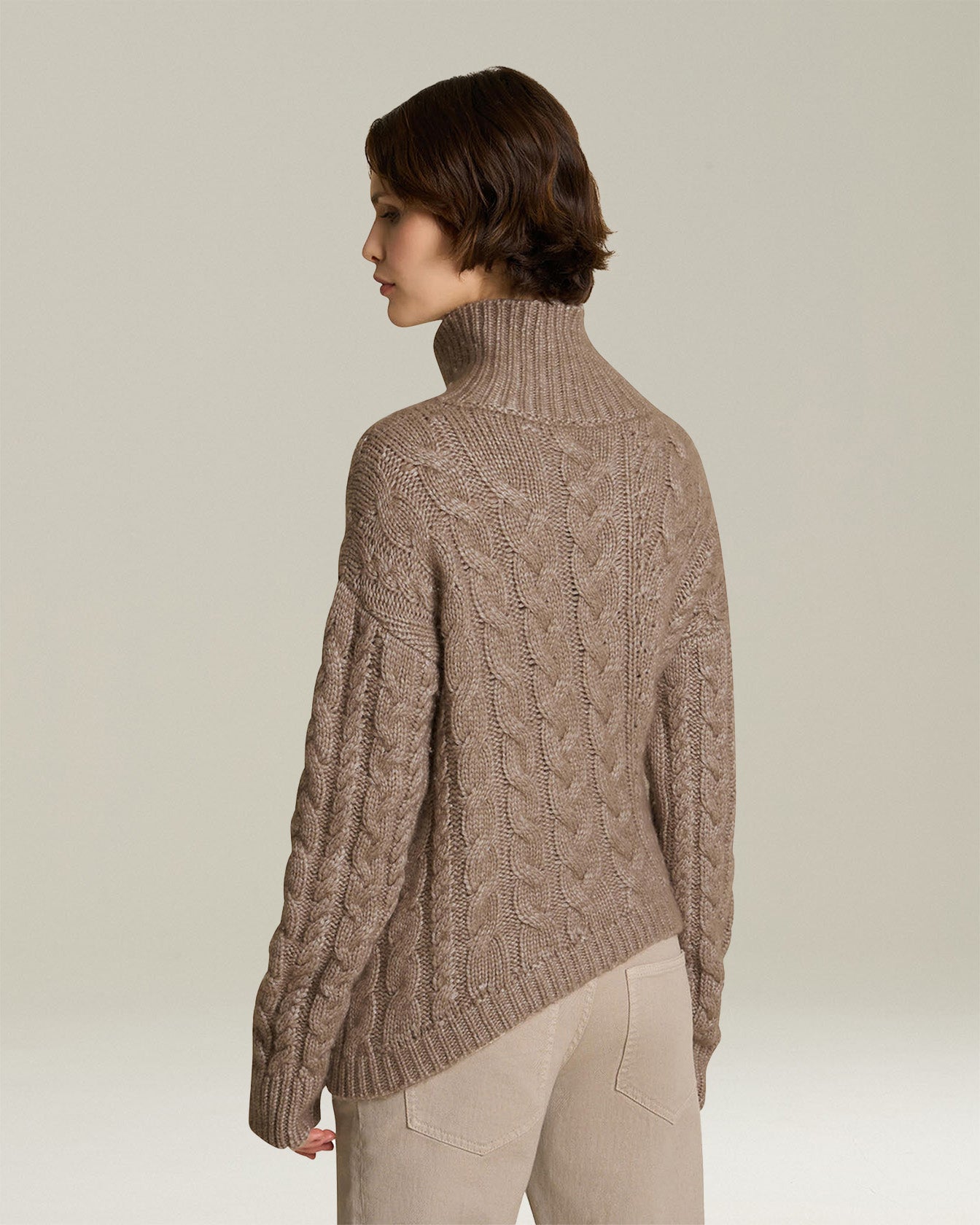 Kiton Knitwear Cashmere Silk Jumper Pullover Zopf Damen