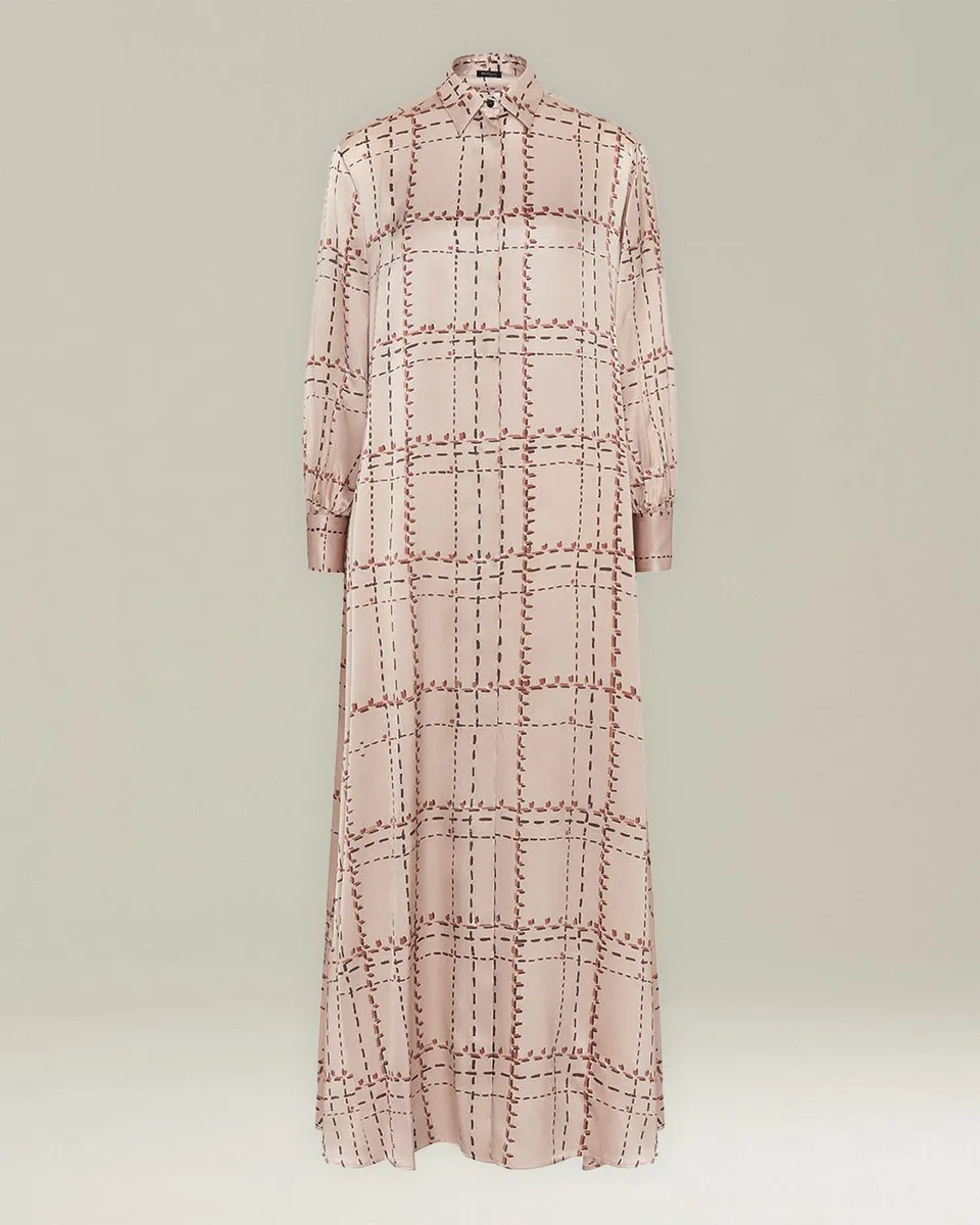 Kiton Dresses Chemisier Seta Stampata Kleid Seide bedruckt