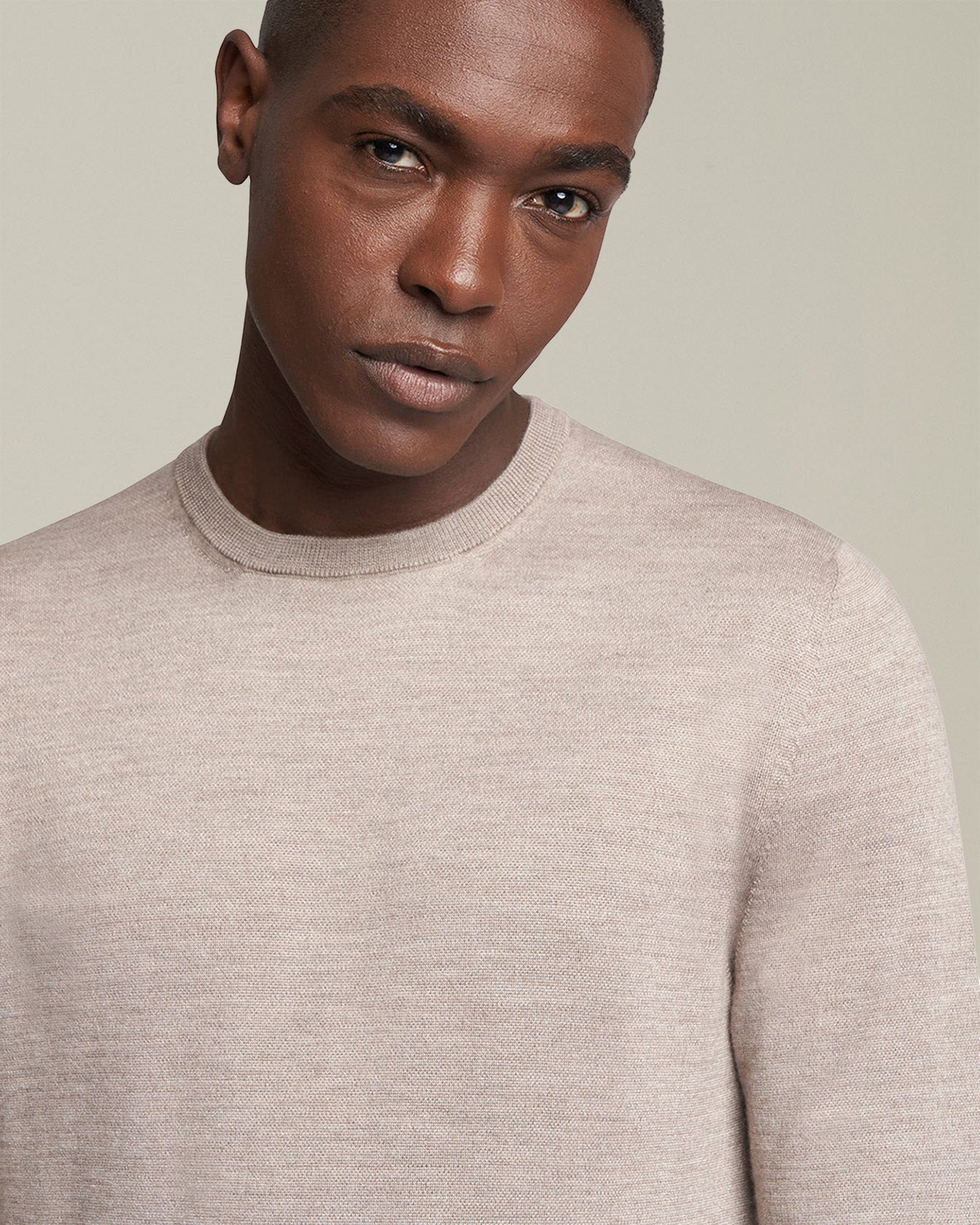 Kiton Knitwear Jersey Roundneck Pullover beige Gr. L